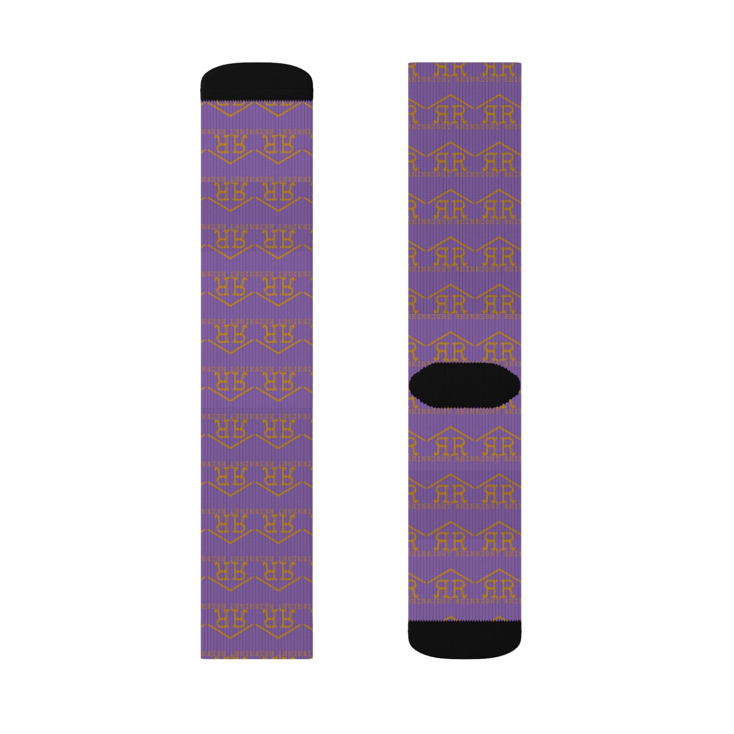 Right Rein Logo Socks In Pony Purple