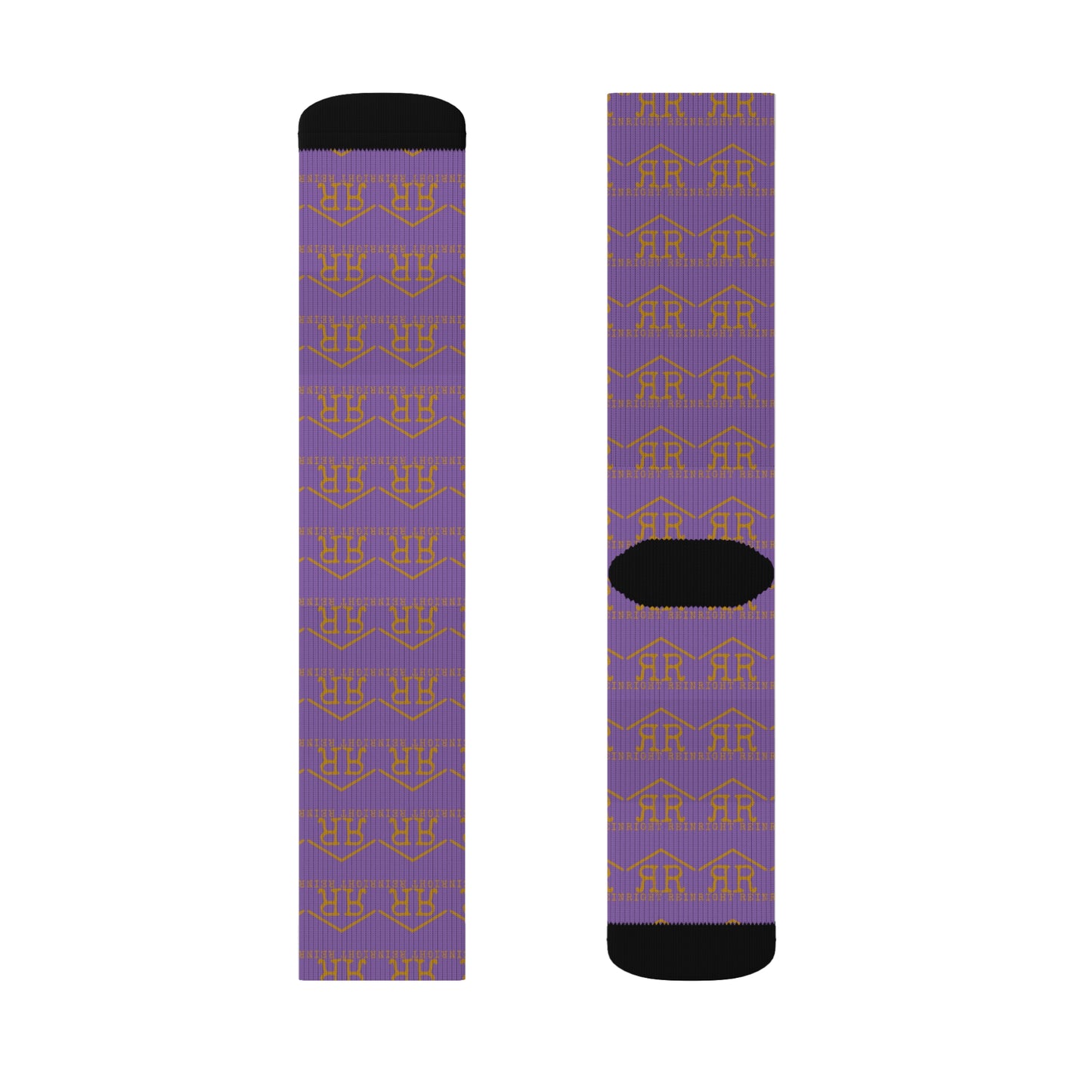 Right Rein Logo Socks In Pony Purple